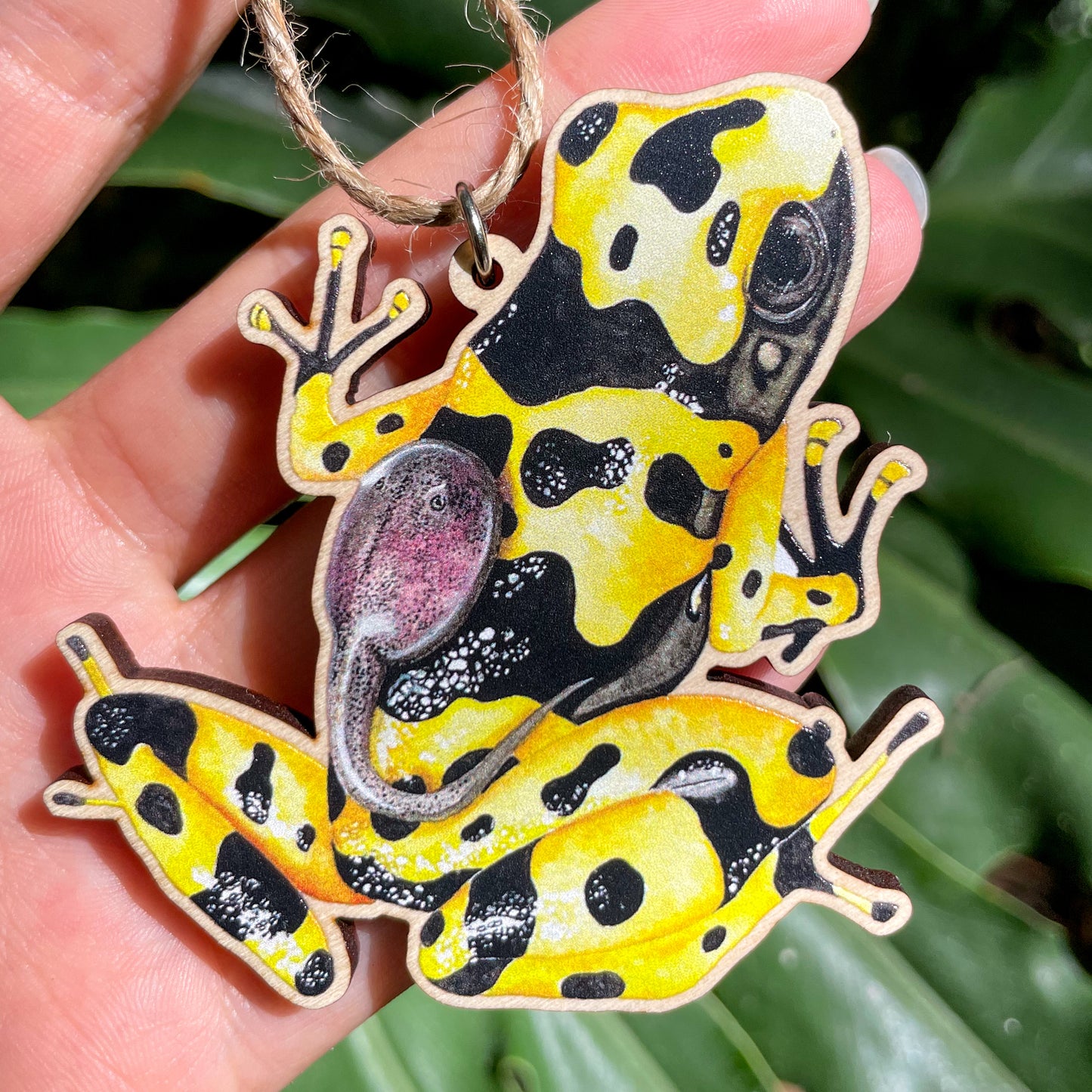 Poison Frog Wooden Eco-Friendly Holiday Ornament