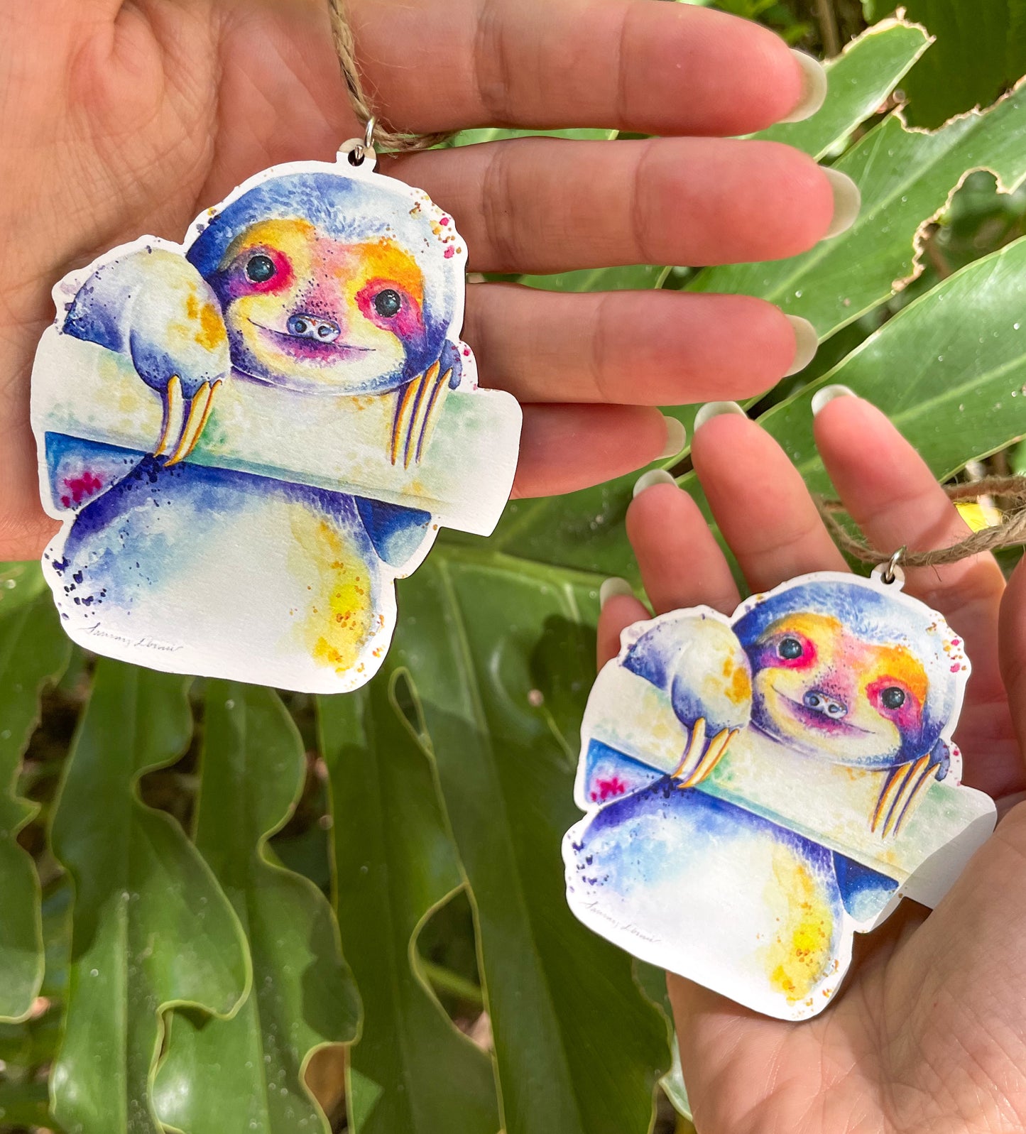 Sloth Wooden Eco-Friendly Holiday Ornament