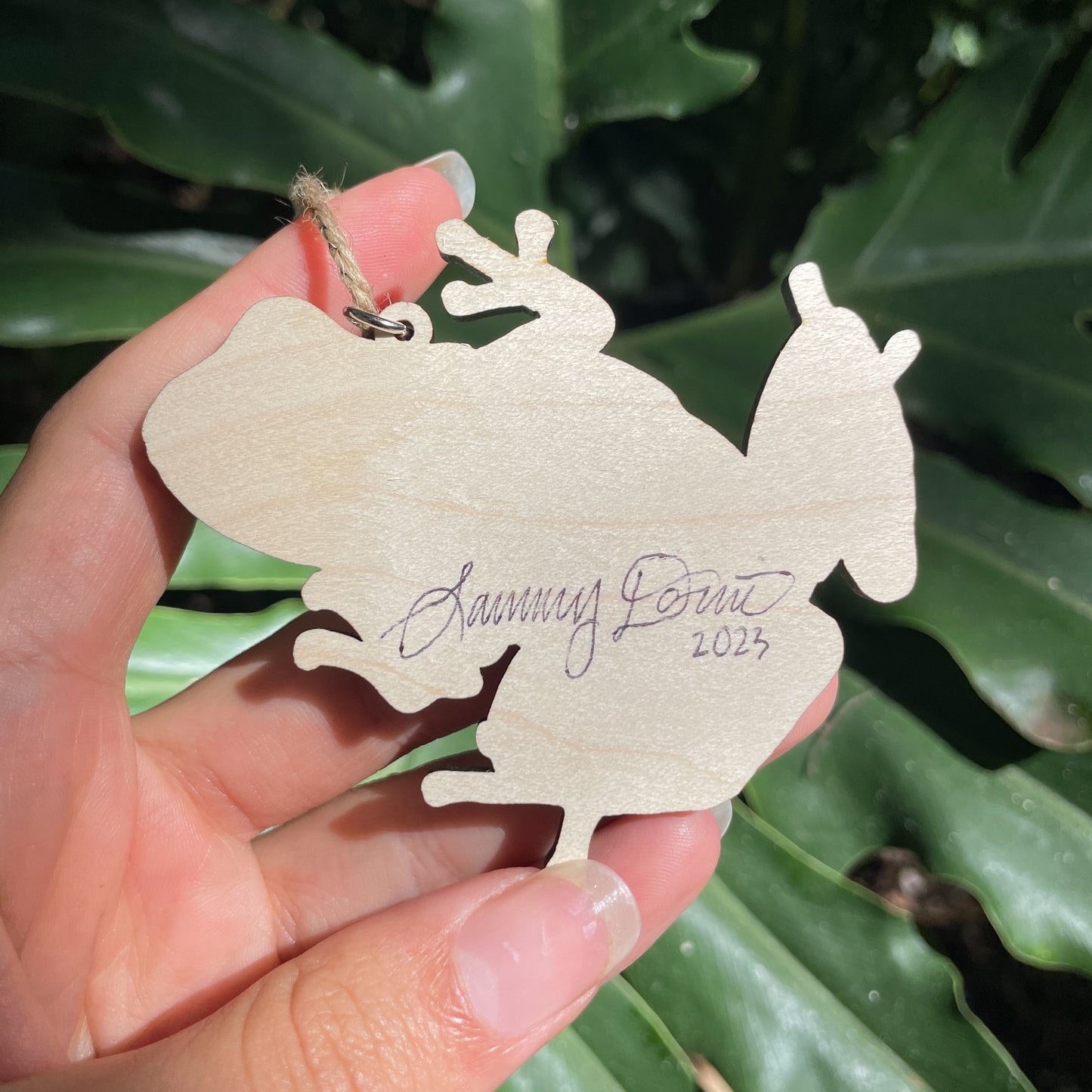 Poison Frog Wooden Eco-Friendly Holiday Ornament