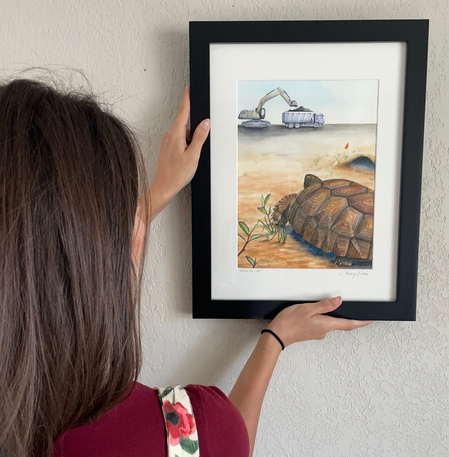 gopher tortoise florida watercolor limited edition art print wildlife conservation