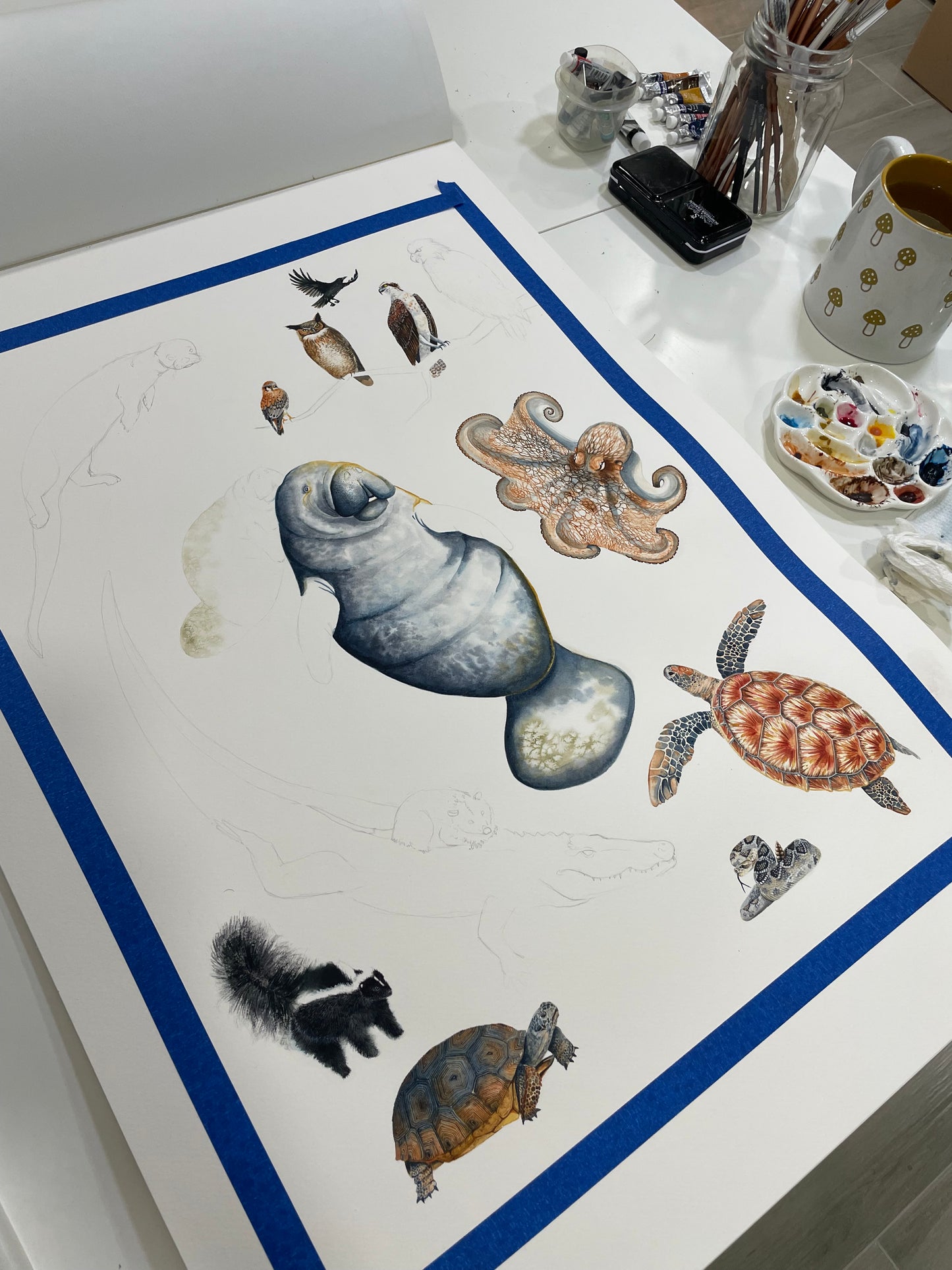 "Essence of Florida" Original Watercolor Painting