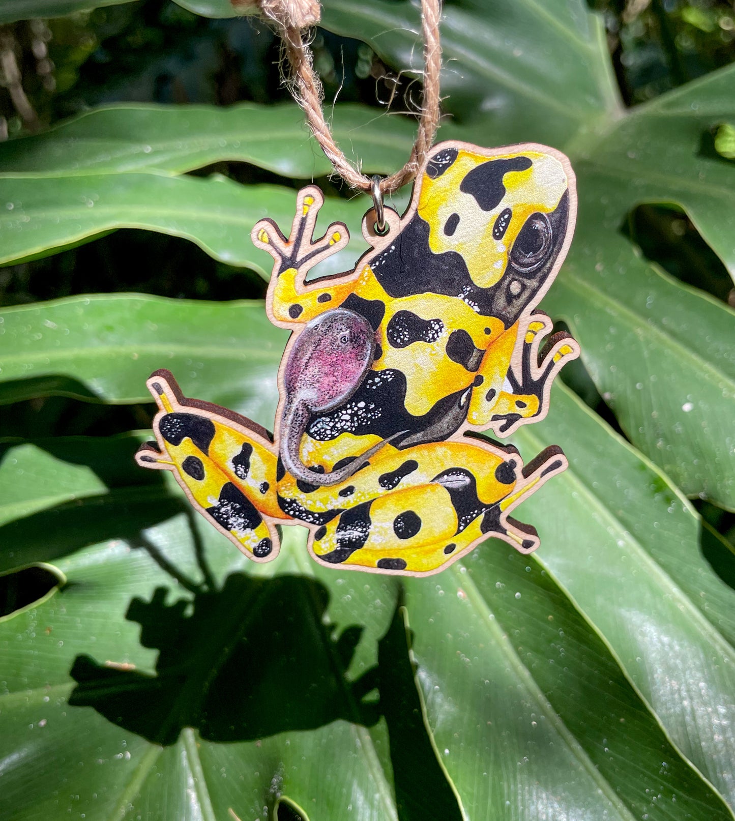 Poison Frog Wooden Eco-Friendly Holiday Ornament