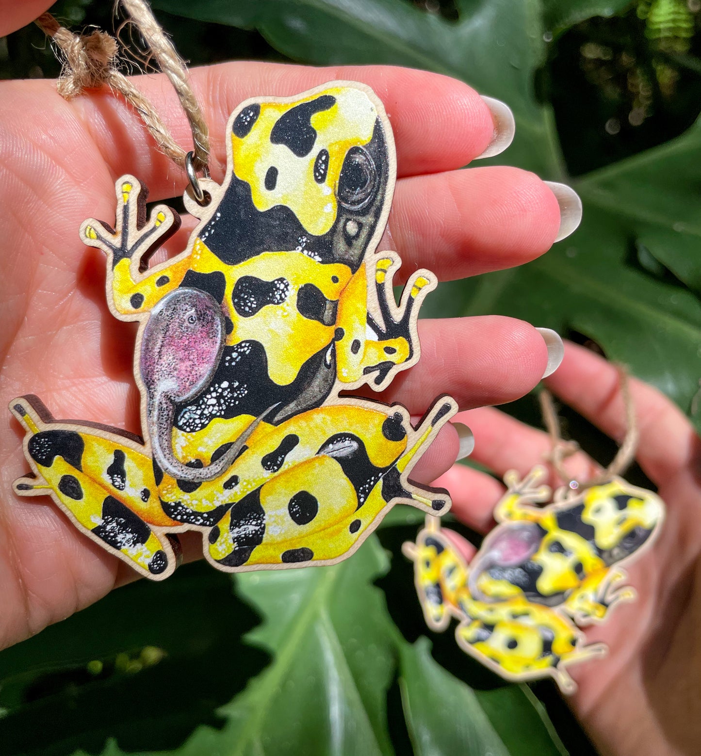 Poison Frog Wooden Eco-Friendly Holiday Ornament