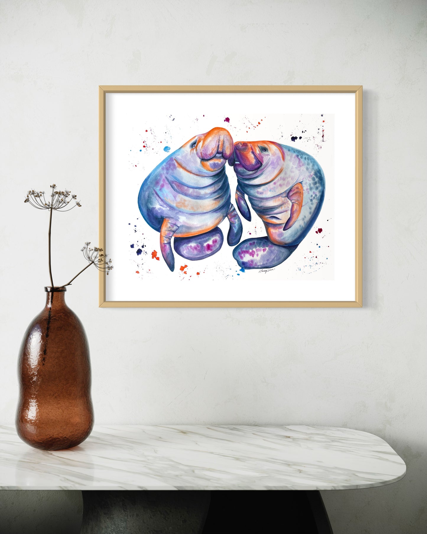 Florida Manatee Print