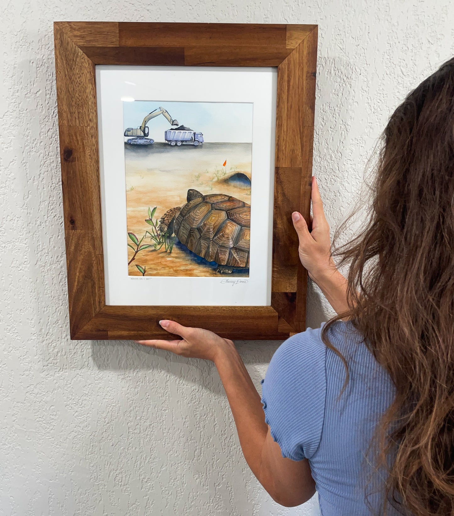 gopher tortoise florida watercolor limited edition art print wildlife conservation