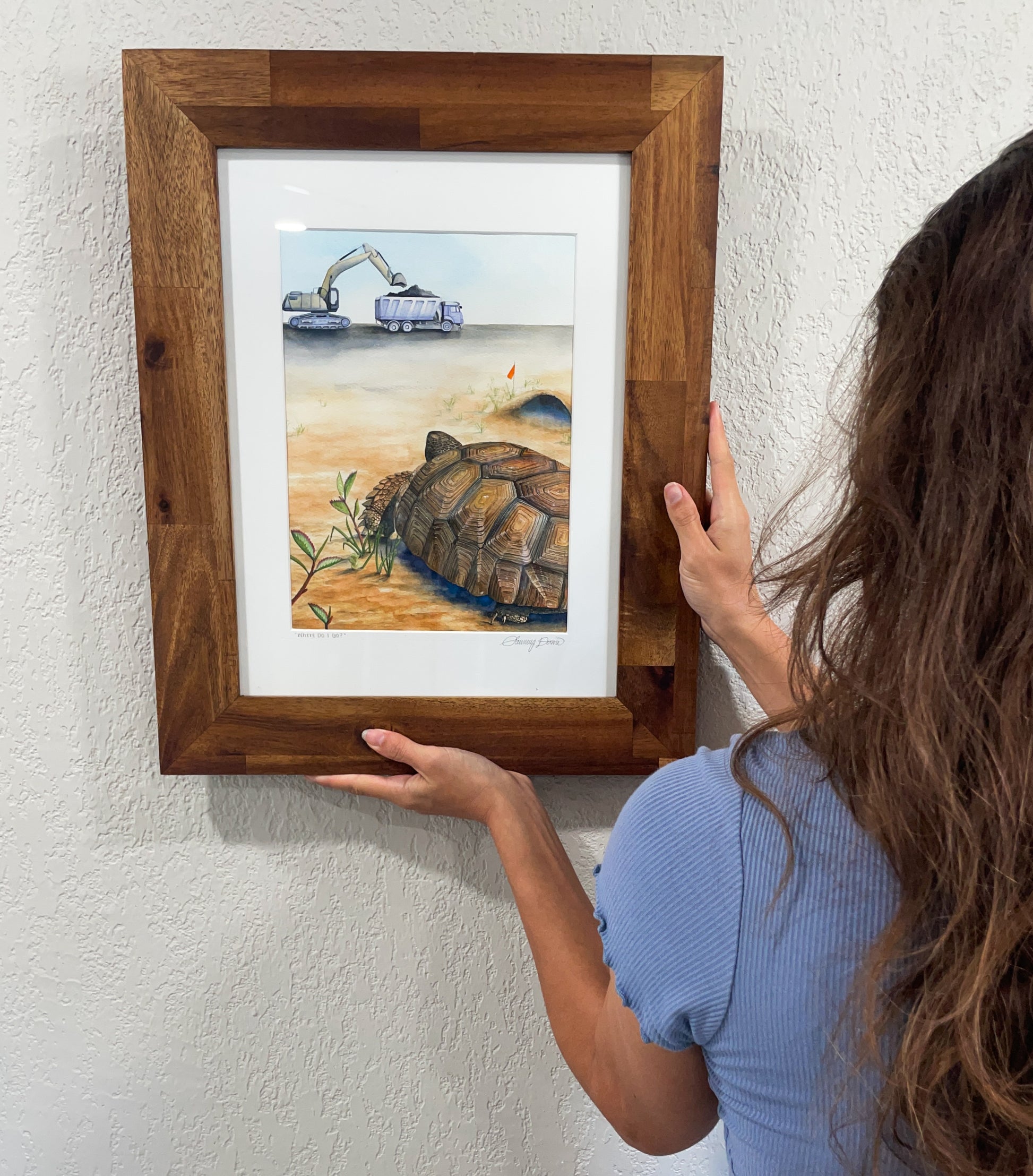 gopher tortoise florida watercolor limited edition art print wildlife conservation