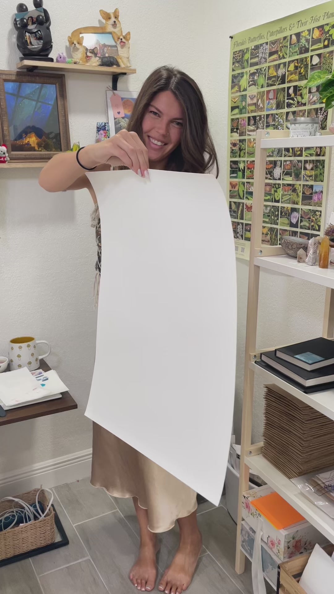 mother and baby opossums sunset pine flatwoods florida watercolor limited edition art print wildlife conservation