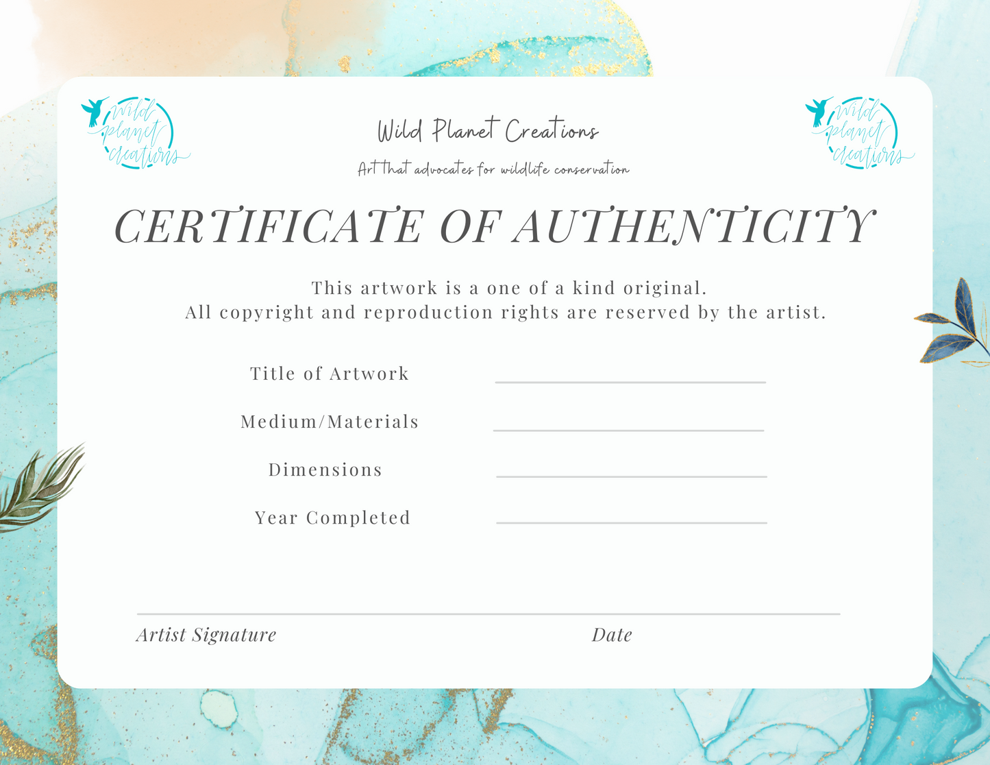 Gray Wolf Original Watercolor Painting