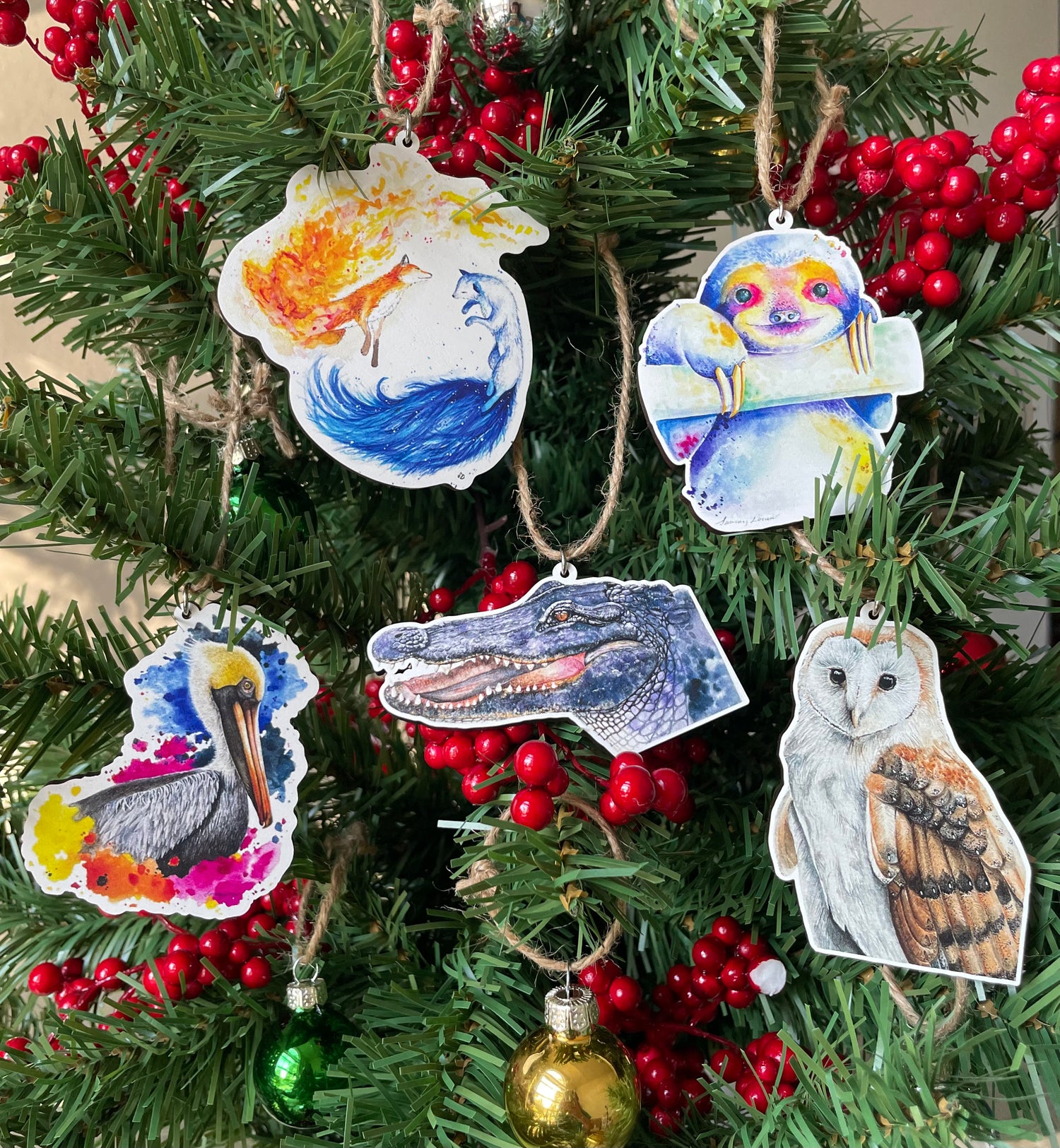 Eco-friendly Wooden Holiday Ornaments
