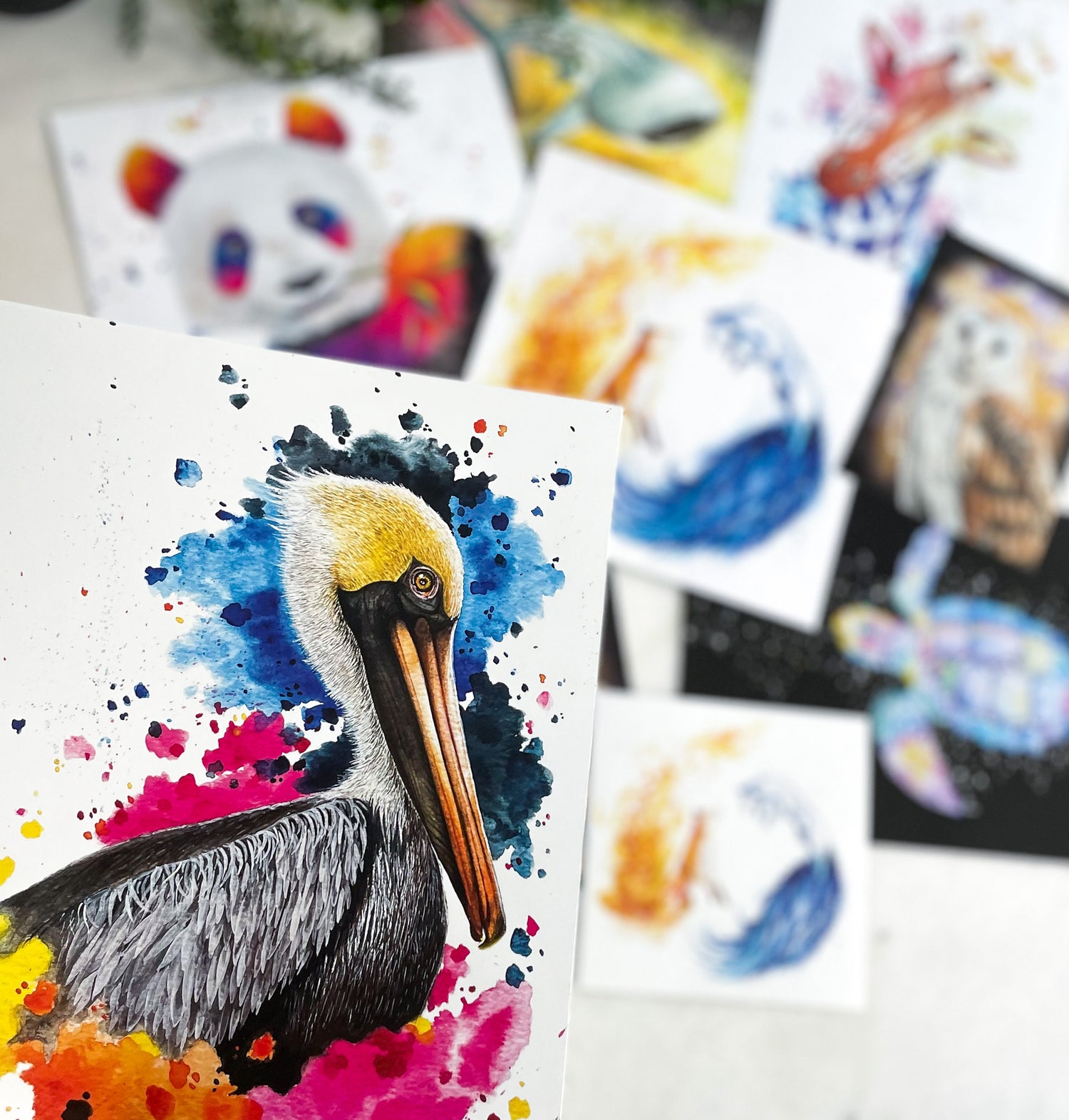 This collection contains all of the high-quality, giclée art prints with Wild Planet Creations art on them.