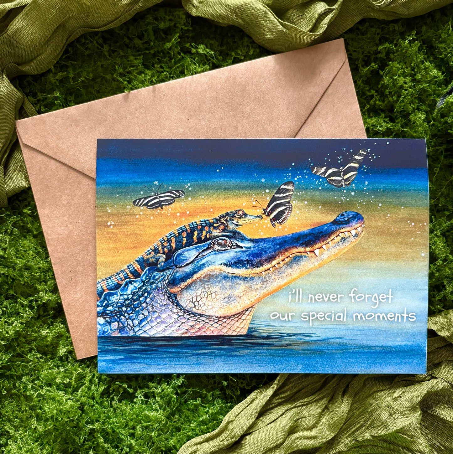 "Special Moments" Alligator Greeting Card