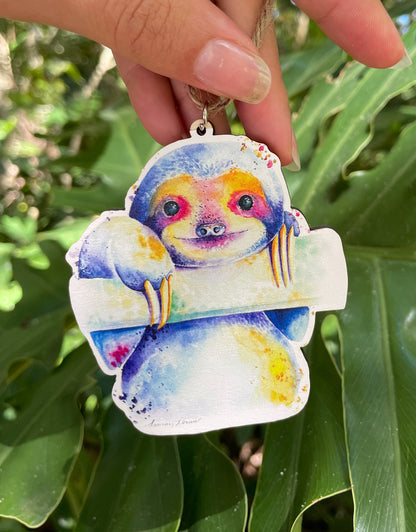 Sloth Wooden Eco-Friendly Holiday Ornament
