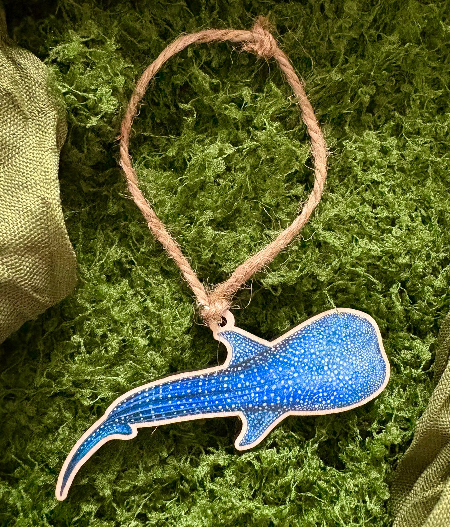 Whale Shark Wooden Eco-Friendly Ornament