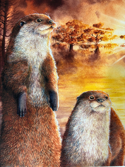 "Our Decisions Matter" River Otter Limited Edition Fine Art Print