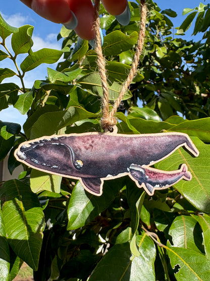 Right Whales Wooden Eco-Friendly Ornament
