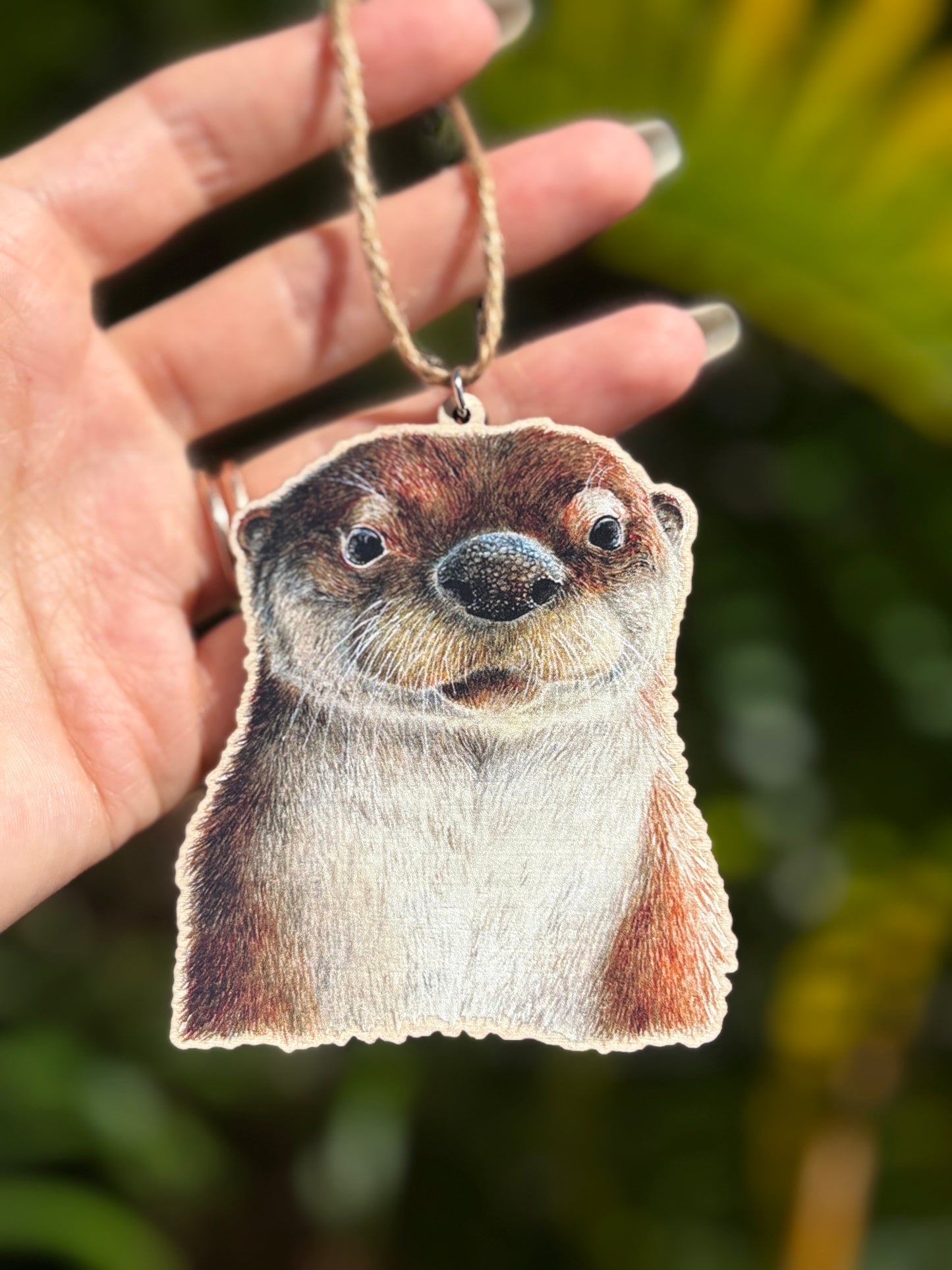 Otter Wooden Eco-Friendly Holiday Ornament