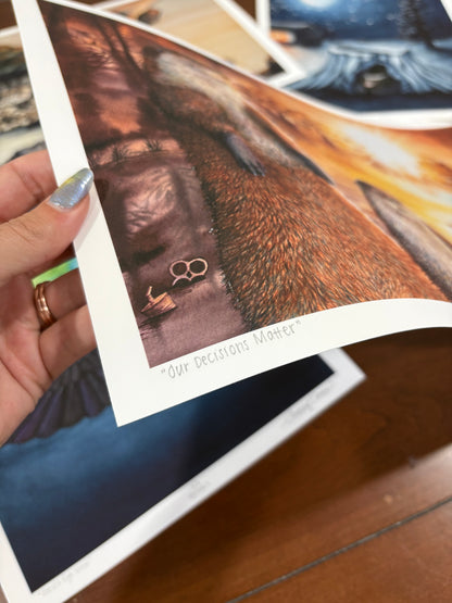 "Our Decisions Matter" River Otter Limited Edition Fine Art Print