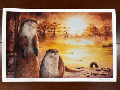 "Our Decisions Matter" River Otter Limited Edition Fine Art Print