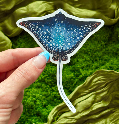 Spotted Eagle Ray Waterproof Sticker