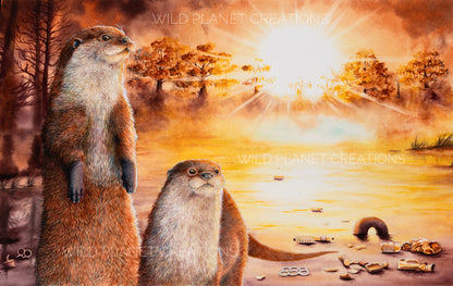 "Our Decisions Matter" River Otter Limited Edition Fine Art Print