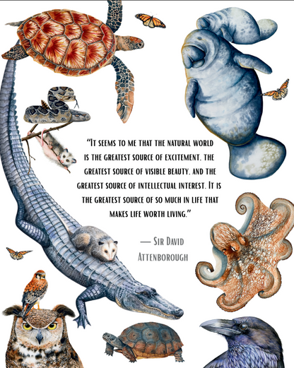Earth Month Conservationist Quote Prints