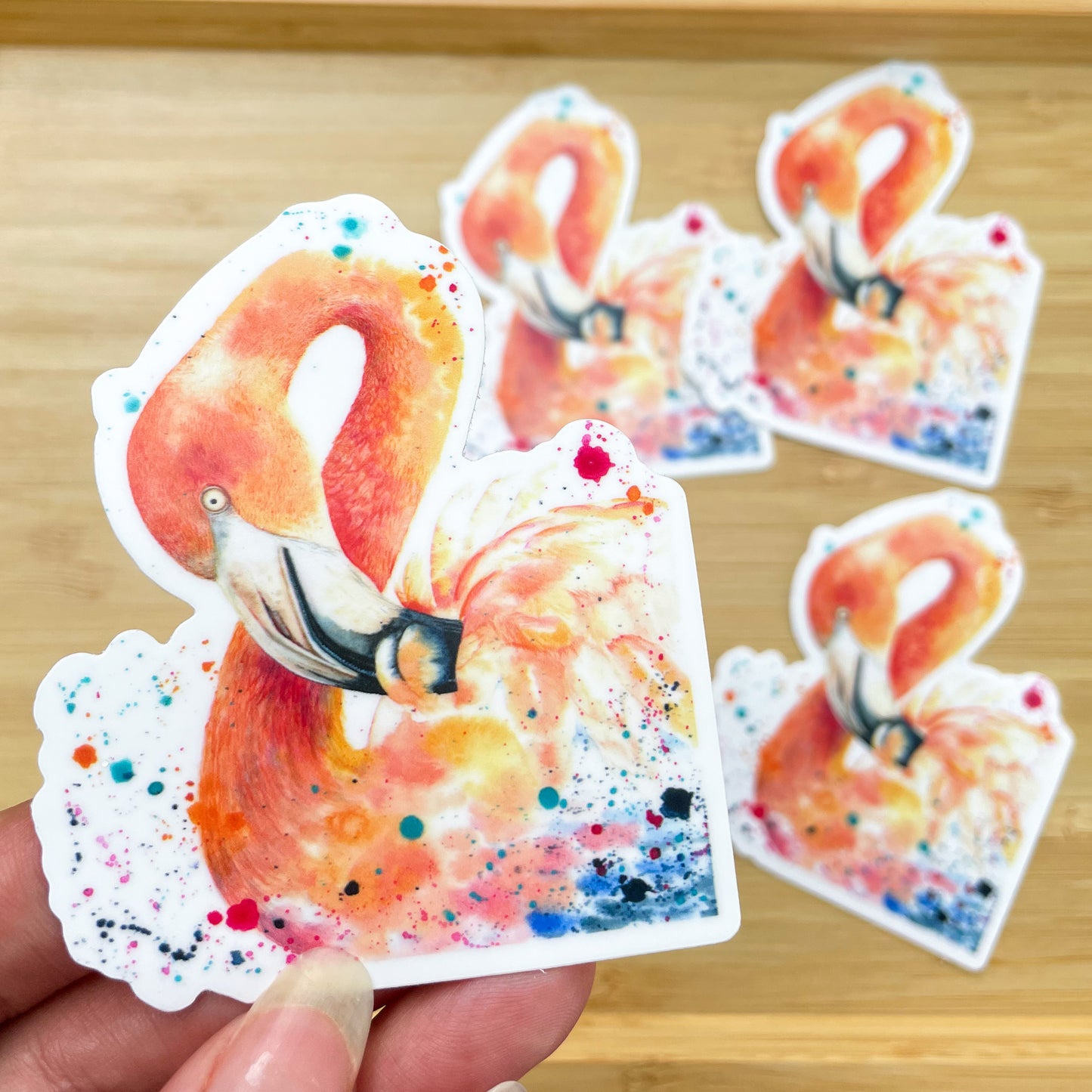 Flamingo Waterproof Sticker