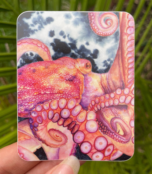 Giant Pacific Octopus Waterproof Sticker