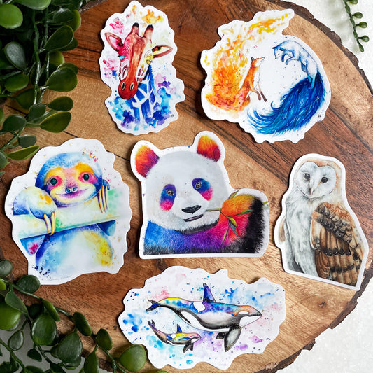 Animal Sticker Bundle Set (4 stickers)