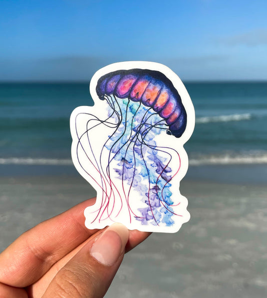 Jellyfish Waterproof Sticker